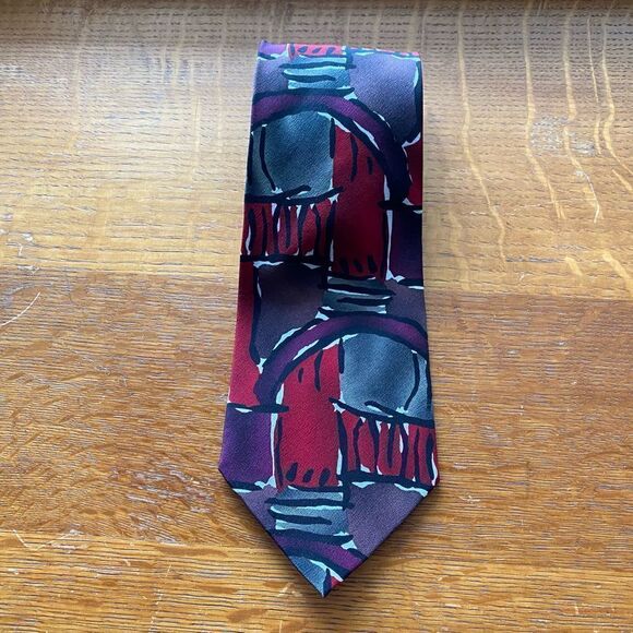 J. Garcia "Paris in the Rain" Necktie - Picture 1 of 4